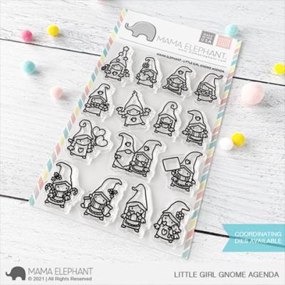 Mama Elephant Clear Stamps -  Little Girl Gnome Agenda